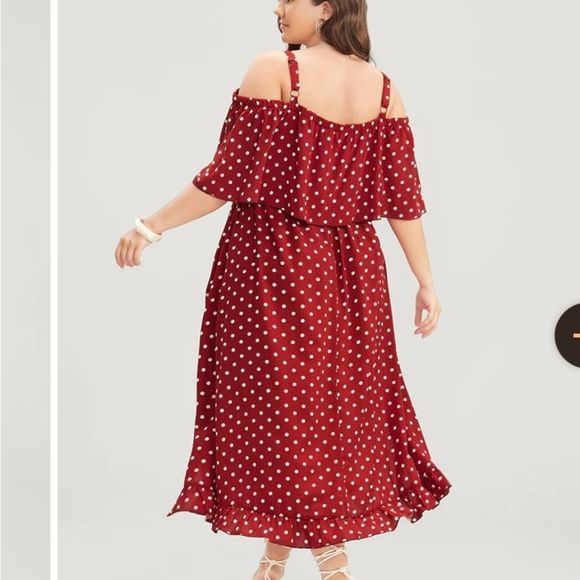 NWT BloomChic Red and White Polkadot Dress - Picture 2 of 11